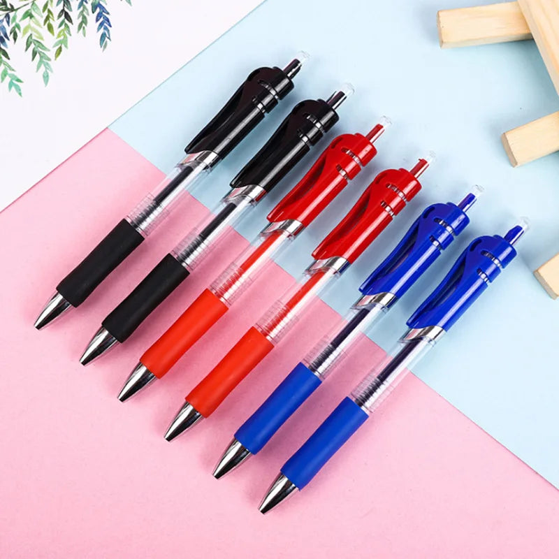 FR K35 Retractable Gel Pen Ballpoint Pen Signature Pen 15.2cm Plastic Stationery Student Exam Bullet Tip 0.5mm Ink Color None