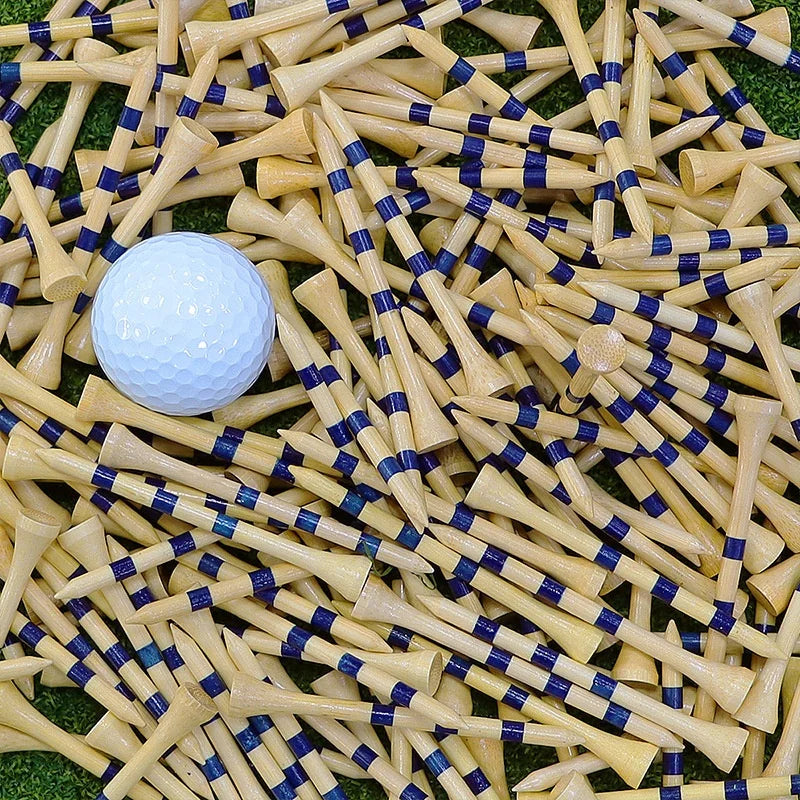 Bamboo/Wood Golf Tees 38/42/54/70/83mm Full Sizes Available Durable Natural Material Tee Wholesale From Manufacturer