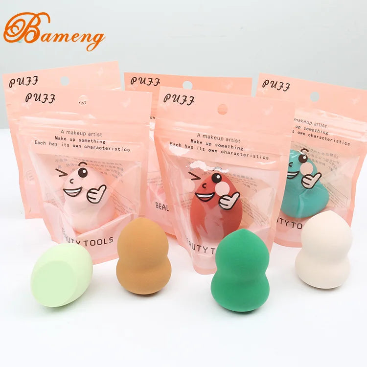 Makeup Sponge Private Label Beauty Cosmetic Puff Blending Makeup Pink Sponge Colorful Mack up Sponge