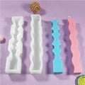 DIY Candle Making Mold Pillar Shape Silicone Candles Molds for Aromatherapy Candle Making