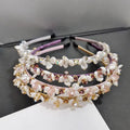 2025 New Flower Pearl  Hair Hoop for Women & Girls