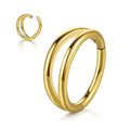 SC New Style Cool Eyebrow Lip Ear Body Piercing Silver Gold Nose Ring Hoop Trendy Stainless Steel Layered Nose Ring for Women