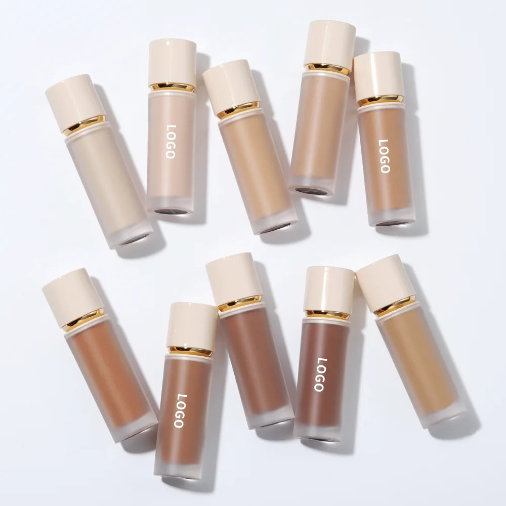Private Label 10 Color Makeup Liquid Concealer Full Coverage Brightening Skin Color Cosmetics