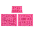 Silicone Letter Number Mold Alphabet Silicone Letter and Chocolate Digital Jumbo Large Candle Cake Molds Letters Numbers Cement