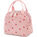 Hot Design Custom Cute Corduroy Tote Insulated Reusable Large Capacity 27x20x18cm 2-Person HENGDENG Cooler Lunch Bag for Men