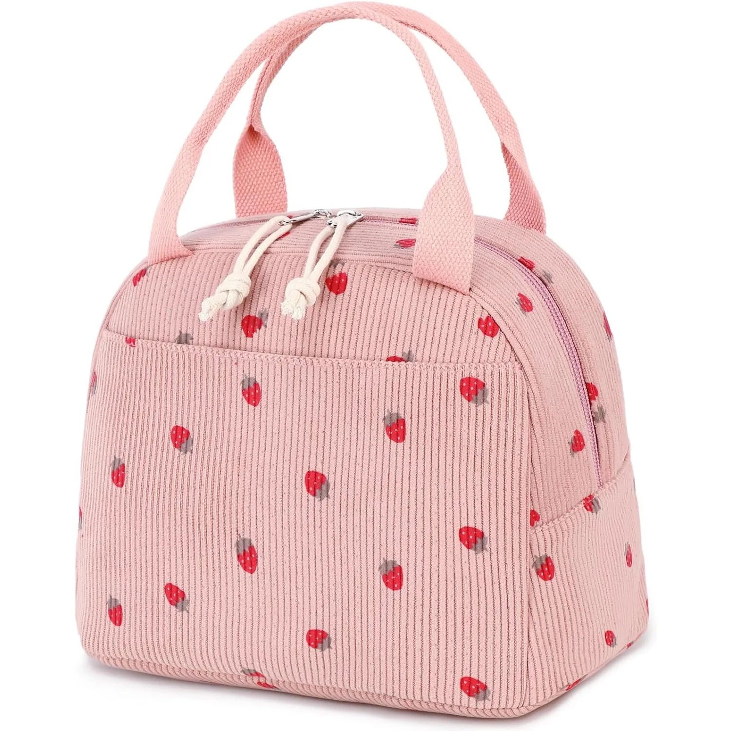 Hot Design Custom Cute Corduroy Tote Insulated Reusable Large Capacity 27x20x18cm 2-Person HENGDENG Cooler Lunch Bag for Men
