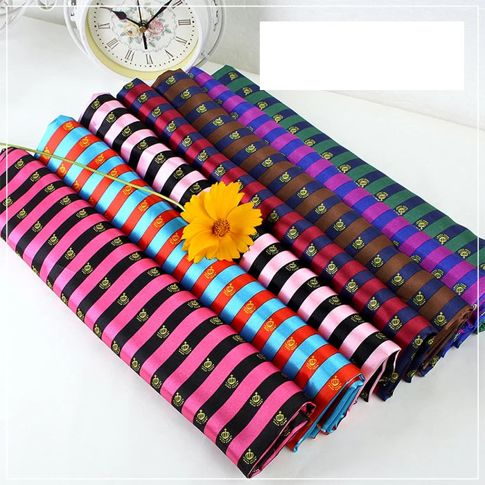 Factory Cheap Price Shiny Stripe Polyester Fabric for Dress