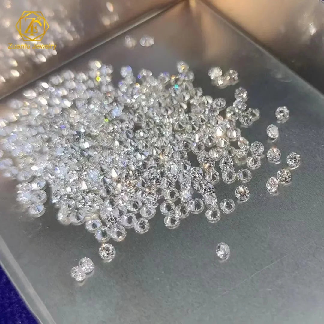 Wholesale Cheap Price Lab-grown Diamonds DEF VVS/VS 0.9-2.9mm Melee Sizes 0.10 Carat 3mm White Color Lab Simulated Diamonds