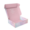 Manufacturer Custom Printed Pink Cosmetic Apparel Packaging Mailing Corrugated Paper Shipping Box Cardboard Mailer Box With Logo