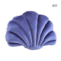 Xinlan Sea Princess Seashell Decorative Pillow Soft Sea Shell Shaped Chair Cushion Stuffed Throw Pillow