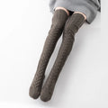 One Size Long Tube Over Knee Pile Stockings for Women Long Tube Extended Knitted Women's Woolen Socks