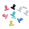 Small 22mm Kawaii Colored Metal Binder Clips Office Paperclips Cute Paper Clamp Message Memo Bulldog Clip Photo Clip File Holder