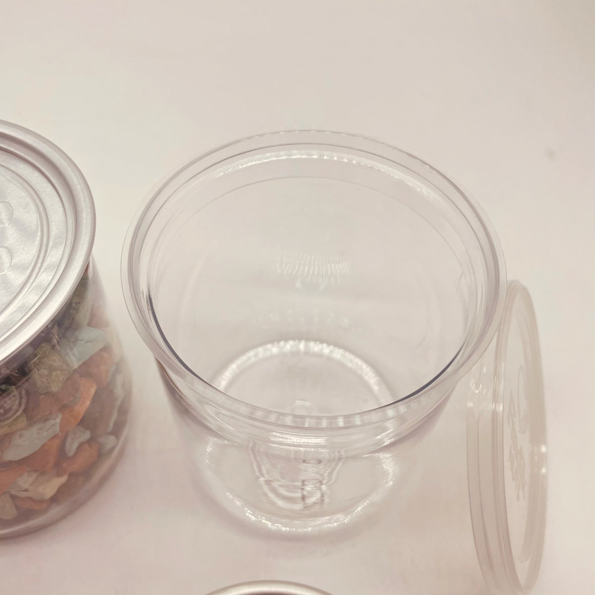 Clear Plastic Paint Cans Wholesale PET Jar With Ring Pull Lid