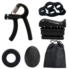 OEM Resistance Hand Gripper Wrist Finger Forearm Strength Custom Logo Adjustable Hand Grip Exerciser and Finger Power Set