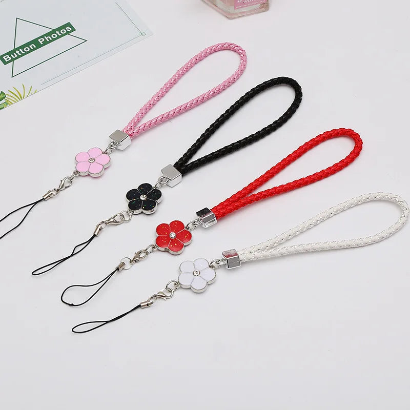 Creative Woven Leather Lanyard Bracelet New Flower  Chain Camellia Flower plum Blossom Short Bracelet