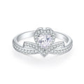 Women Eternity Rings Fine Jewellery 3A CZ Wedding Engagement Bling Diamond Ring Pure 925 Sterling Silver Rings