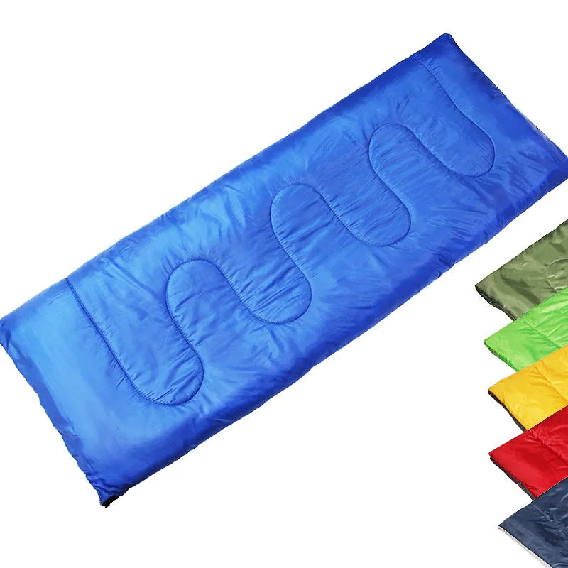 SPTY-009 Outdoor Envelope Sleeping Bag Camping Sleeping Bag Without Hood Solid Sleeping Bag