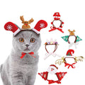 Pet Christmas Hair Ornaments Gifts Cute Headwear Santa Claus Dog Xmas Headdress Cat Christmas Headband