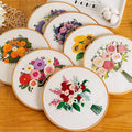 VANCY ARTS Printed Cross Stitch Patterns for Beginners Printed Embroidery Design Patterns DIY Needlepoint Kit