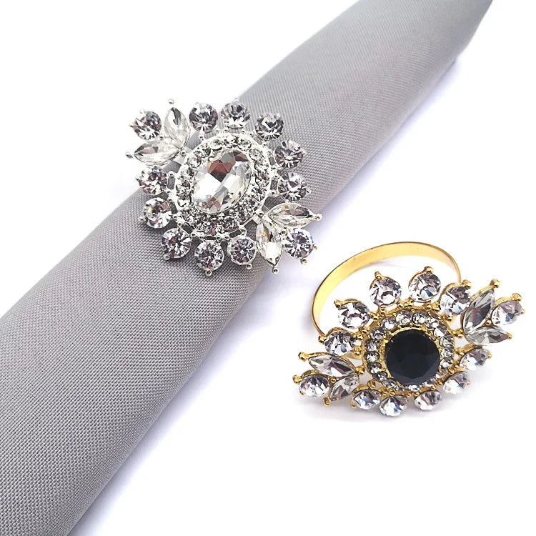 2023 Wedding Crystal Napkin Ring Diamond Rhinestone Napkin Ring