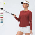 Women Long Sleeve T-shirts Sports Yoga Top Light Weight Running Quick Dry Breathable Sport T Shirt for Women