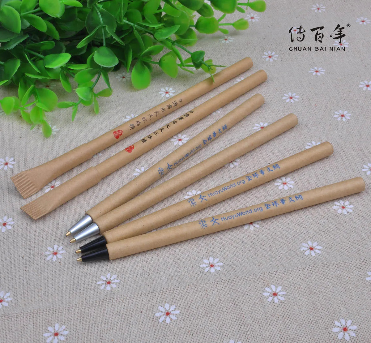 New Design Promotional Cheap Eco-friendly Kraft Paper Ballpoint Pen with Custom Logo Toothpaste Shape 1.0mm Tip