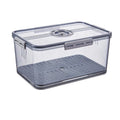 Transparent PET Rectangular Crisper Dumpling Food Storage Box Lid for Organizer Desk Storage PP Makeup Cosmetic Organizer