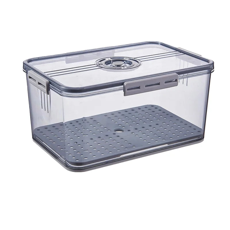 Transparent PET Rectangular Crisper Dumpling Food Storage Box Lid for Organizer Desk Storage PP Makeup Cosmetic Organizer
