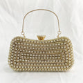 Hot Selling Bling Vintage Cheongsam Bag Rhinestone Square Banquet Bag Crossbody Chain Evening Handbag