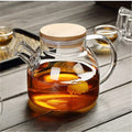 Hot Sale Eco-Friendly Transparent Glass Teapot Large Capacity Heat Resistant with Cap