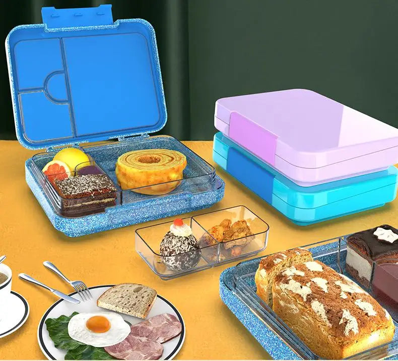 Aohea Hot Sell  Custom Food Grade Bpa Free Snack Food Storage Container Lunch Box Kids Set for School