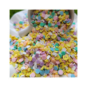 Cute Mini Yellow Duck Head Style Super Kawaii Decoration Sequins Beads Jewelry Making Accessory Charms for Girls
