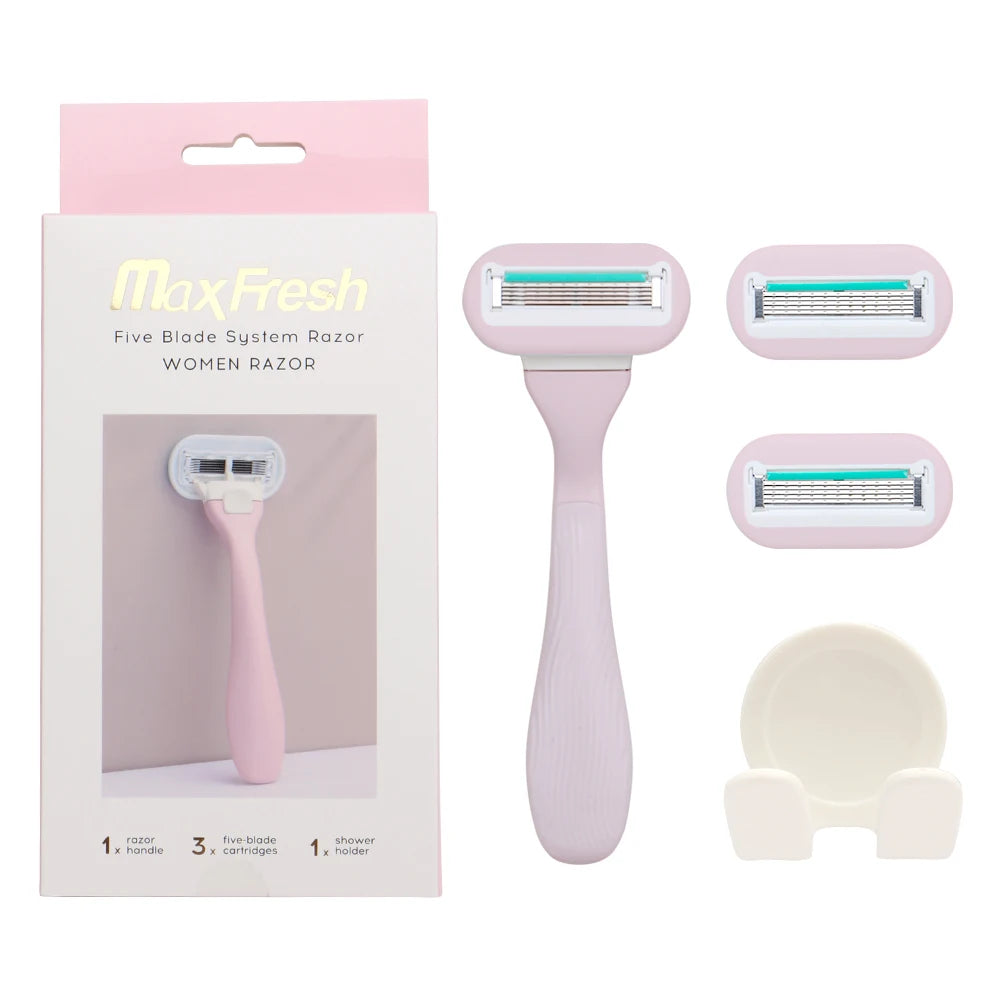 D957L New Design Five Blade Women's razor System  1 Handle+1 Holder+three Units  Refill Replacement New Trends Shaving razor
