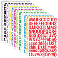 12 Colors Vinyl Alphabet Number Stickers Self Adhesive DIY Sticker Sheet for Mailbox Signs Window Door Cars Letter Sticker