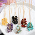 Fashion Irregular Aventurine Turquoise Quartz Agate Amethyst Gem Real Natural Stone Pendant Necklace Jewelry for Women