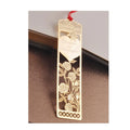Factory Custom Etching Bookmarks Gold Plated Blank Heart Metal China Decoration Steel Customized Logo Europe Gold Plating Flower