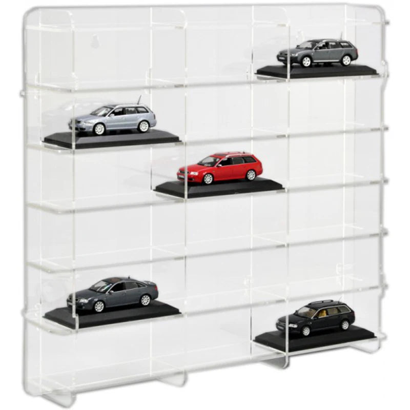 Custom Transparent 1/64 Scale Display Case Wall Mount Acrylic Model Car Display case