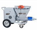 220V 35L/MIN High Power Mortar Spraying Machine Pump Engine 100L Hopper 40m Horizontal Reach Waterproof Construction Use KSY S35