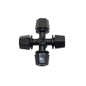 Plastic Cross 6mm Atomizing Sprinkler Misting Nozzle for Garden Greenhouse Hanging Irrigation
