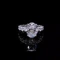 Hip Hop Iced Out Moissanite Stone Gold Plated Custom Rings Design for Women
