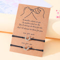 Women's Stainless Steel Bracelet Horse Shoe Charm Friendship Lucky Horse Lover Pinky Promise Swear Bracelets for Couple