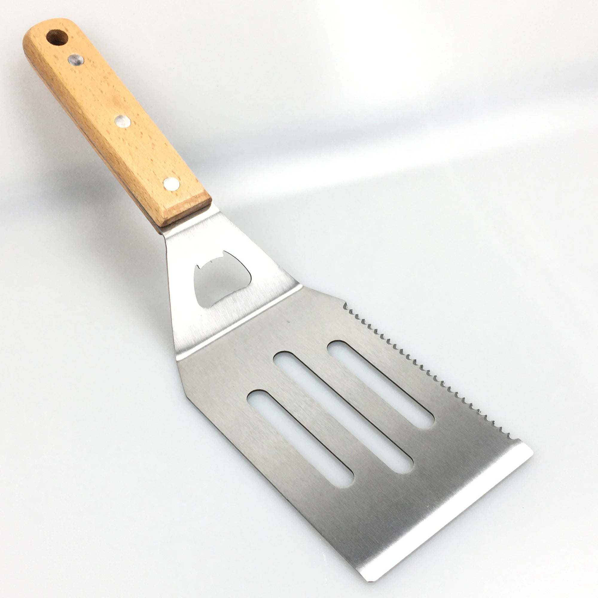 Hot Sale  Kitchen Tools Griddle Spatula / Teppanyaki Turner with Bottle Opener