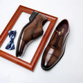 Wholesale Men's Genuine Leather Oxford Dress Shoes Big Size for Autumn Office Use Dropshipping