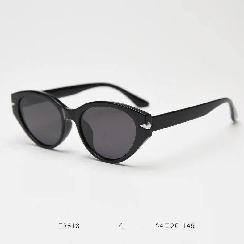 2025 Cat Eye Polarized Sunglasses Women Retro Style Vintage Sun Glasses Men Tr90 Frame Green Leopard Beige European Style
