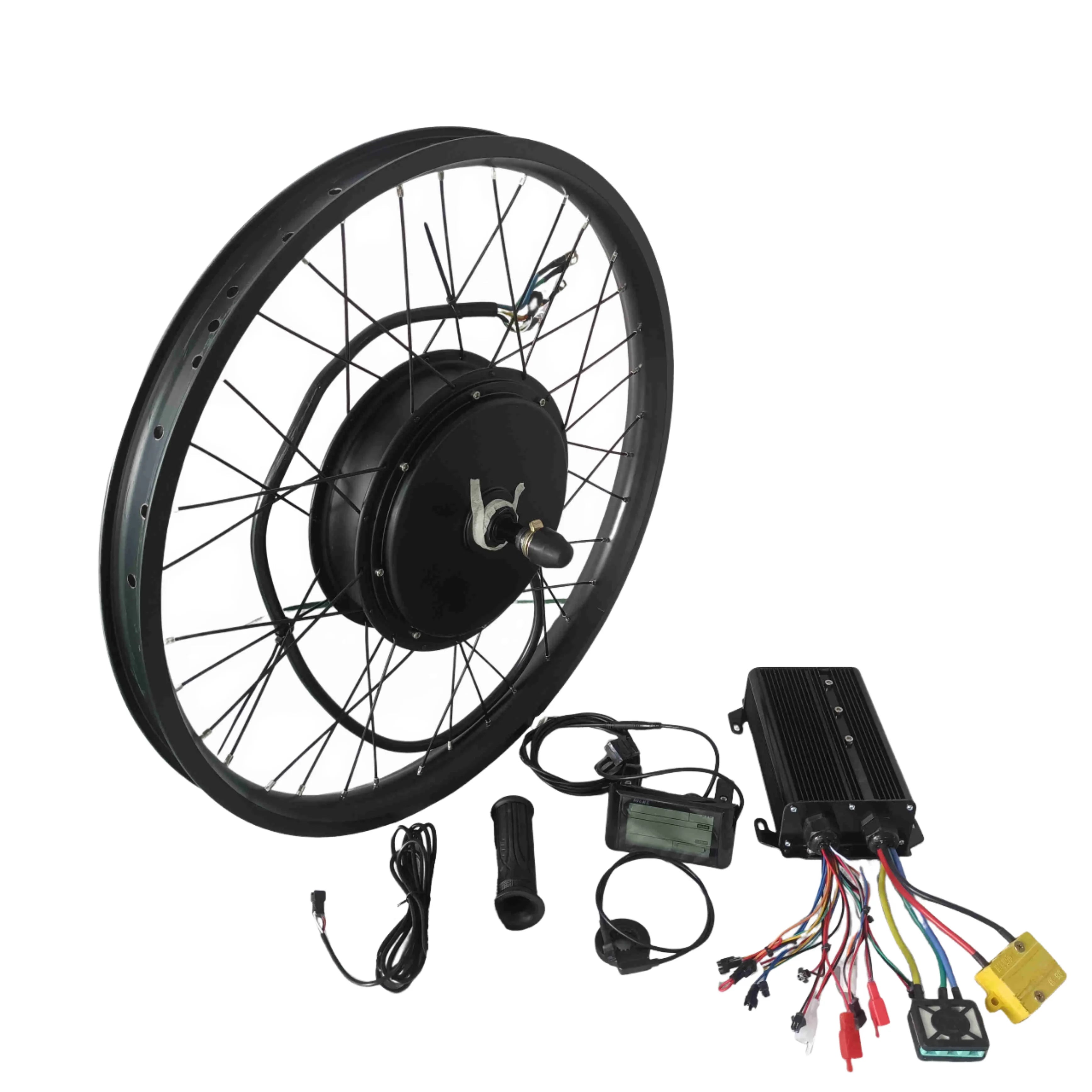 Best Price High-Speed 3000W/5000W/8000W Electric Bike Conversion Kits LCD Display Thumb Throttle 72V Lithium Battery Motor Sale