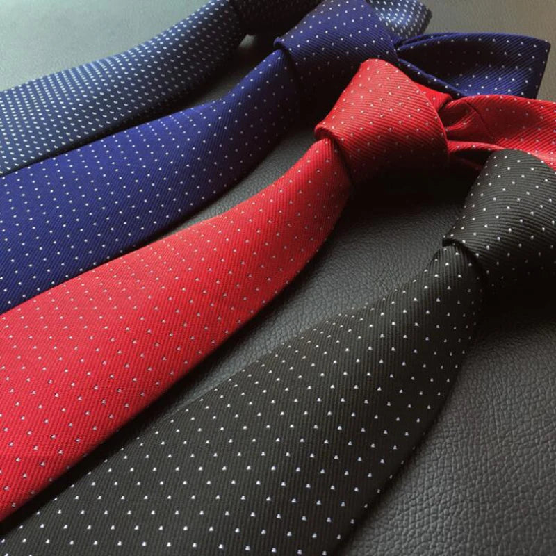 Fashion Luxury 8cm Tie Blue Red Plaid Necktie Silk Formal Neck Ties for Men