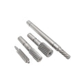 Precision Custom Machining Worm Gear Shaft Small Size for Carbon Steel Stainless Steel Brass Stainless Spline Shaft