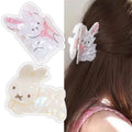 Wholesale Elegant 9cm Square Design Acetate Fun Hair Claw Clips for Women Marine Animal Turtle Claw Hair Accessory for Girls