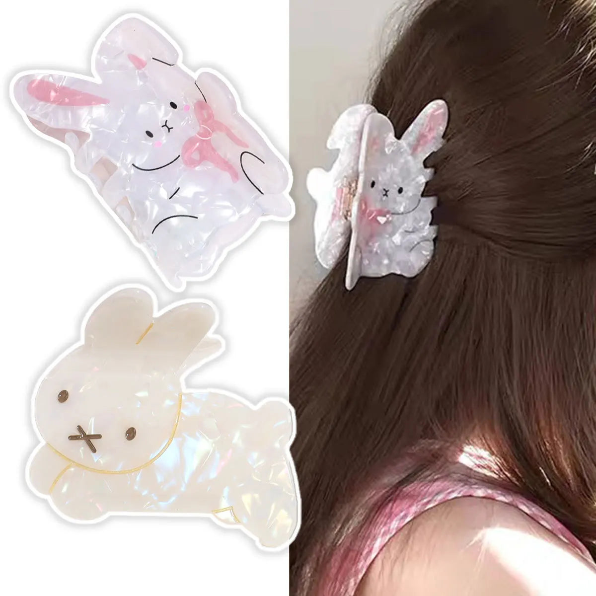 Wholesale Elegant 9cm Square Design Acetate Fun Hair Claw Clips for Women Marine Animal Turtle Claw Hair Accessory for Girls