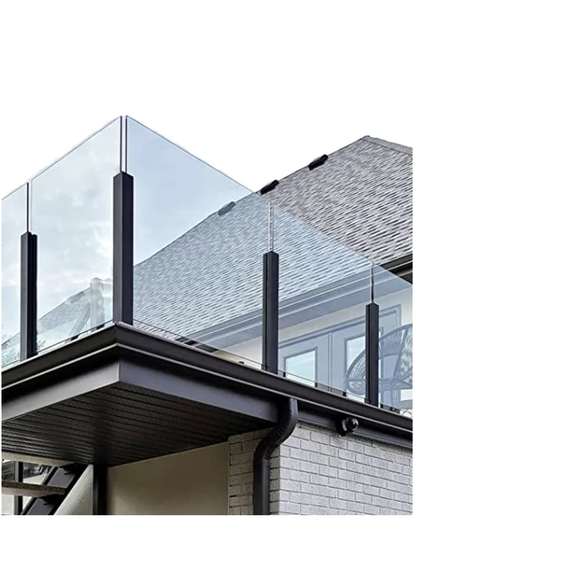 Custom Design Stainless Steel Railing Stainless Steel Stair Railing Balcony Balustrade Glass Railing